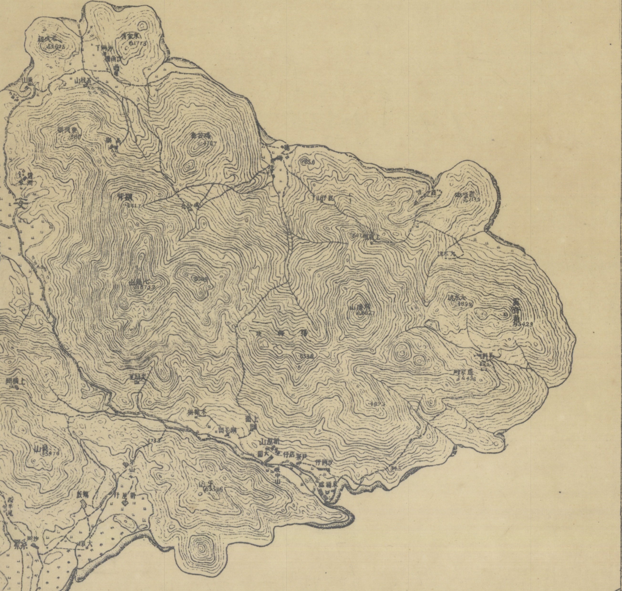 五萬分一廣東省地形圖（CMS L50-81）大鵬（局部）|1930|中央研究院